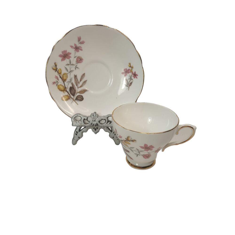 Royal Kendall Bone China Footed Cup and Saucer